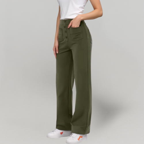MiaVendi | Women High Waist Stretch Slim Casual Trousers