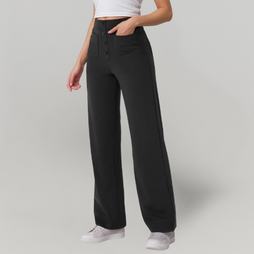 MiaVendi | Women High Waist Stretch Slim Casual Trousers
