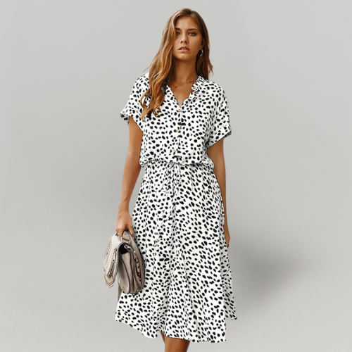 MiaVendi | Retro Summer Midi Dress For Women Vintage