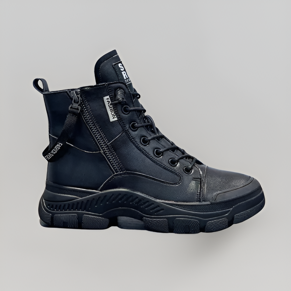 MiaVendi | Women High Top Side Zip Sneakers Casual Style