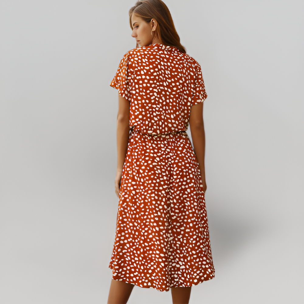MiaVendi | Retro Summer Midi Dress For Women Vintage