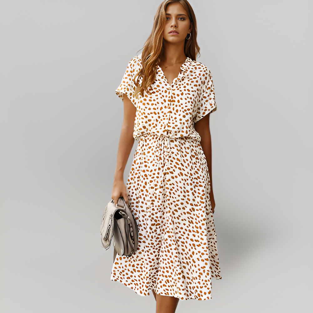 MiaVendi | Retro Summer Midi Dress For Women Vintage