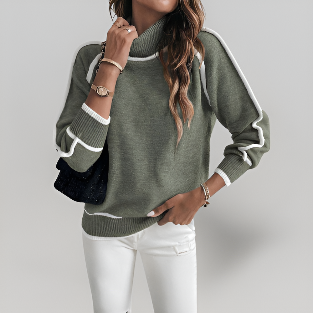 MiaVendi | Ladies Knit Winter Sweater Lined Fleece Casual
