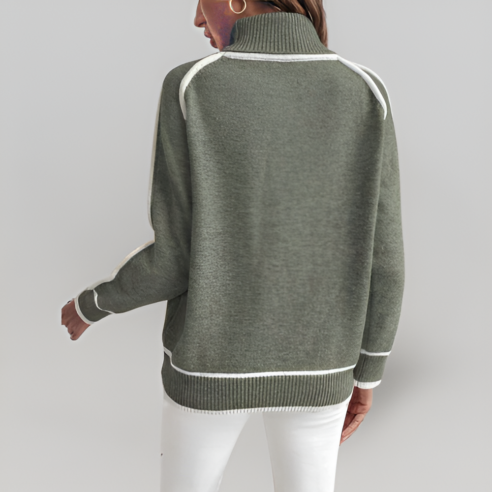 MiaVendi | Ladies Knit Winter Sweater Lined Fleece Casual