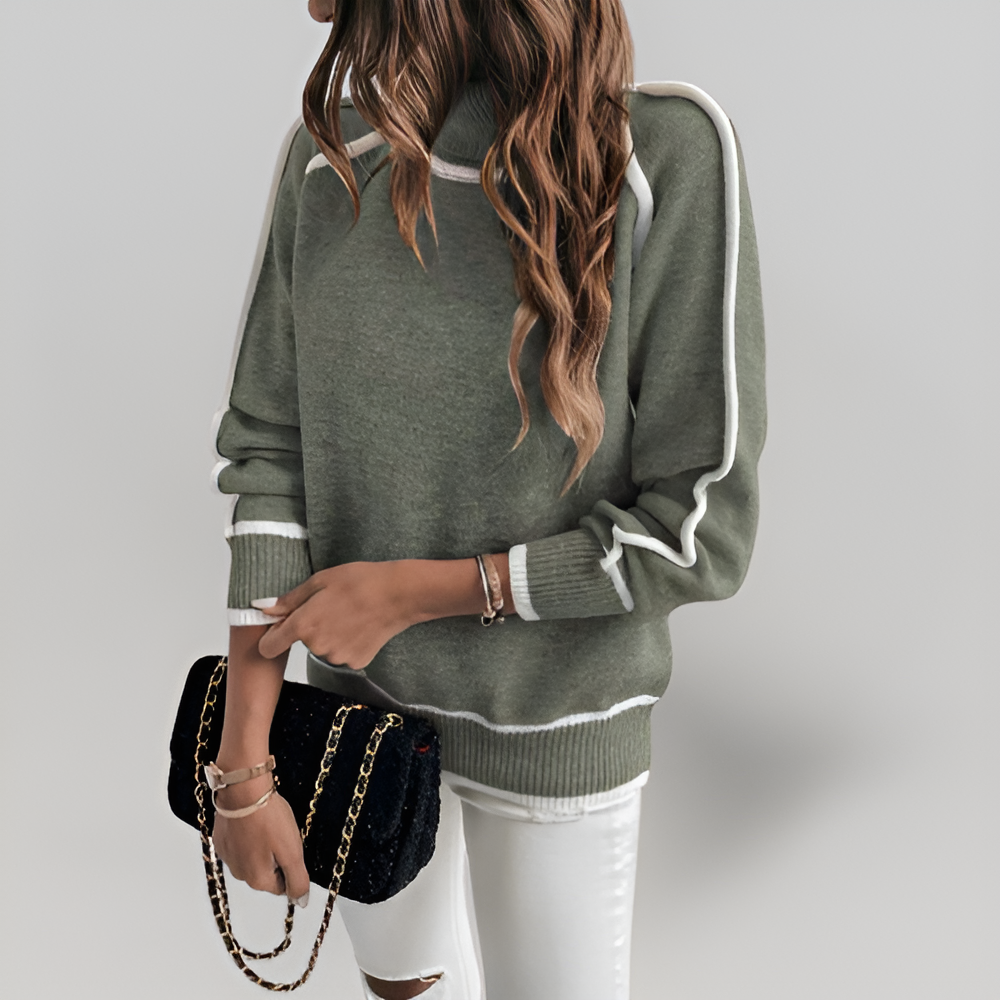 MiaVendi | Ladies Knit Winter Sweater Lined Fleece Casual