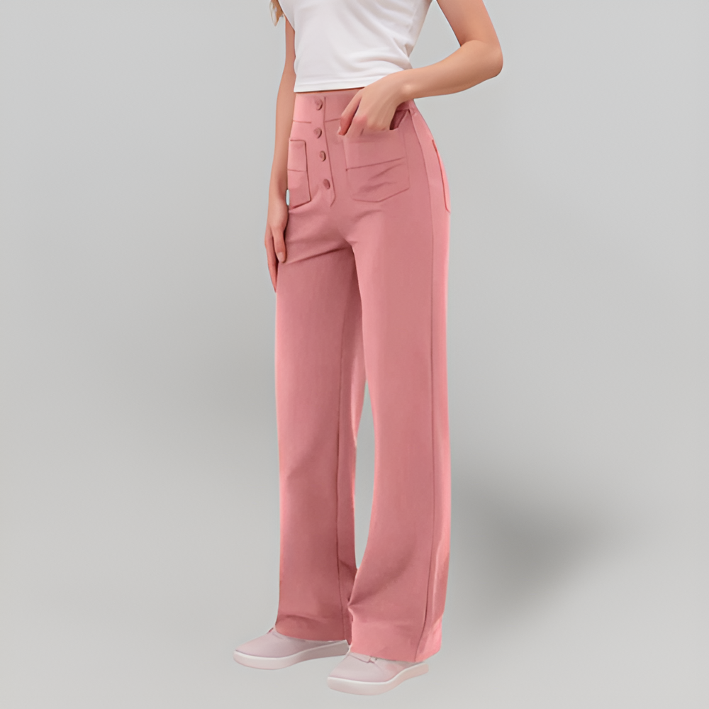 MiaVendi | Women High Waist Stretch Slim Casual Trousers