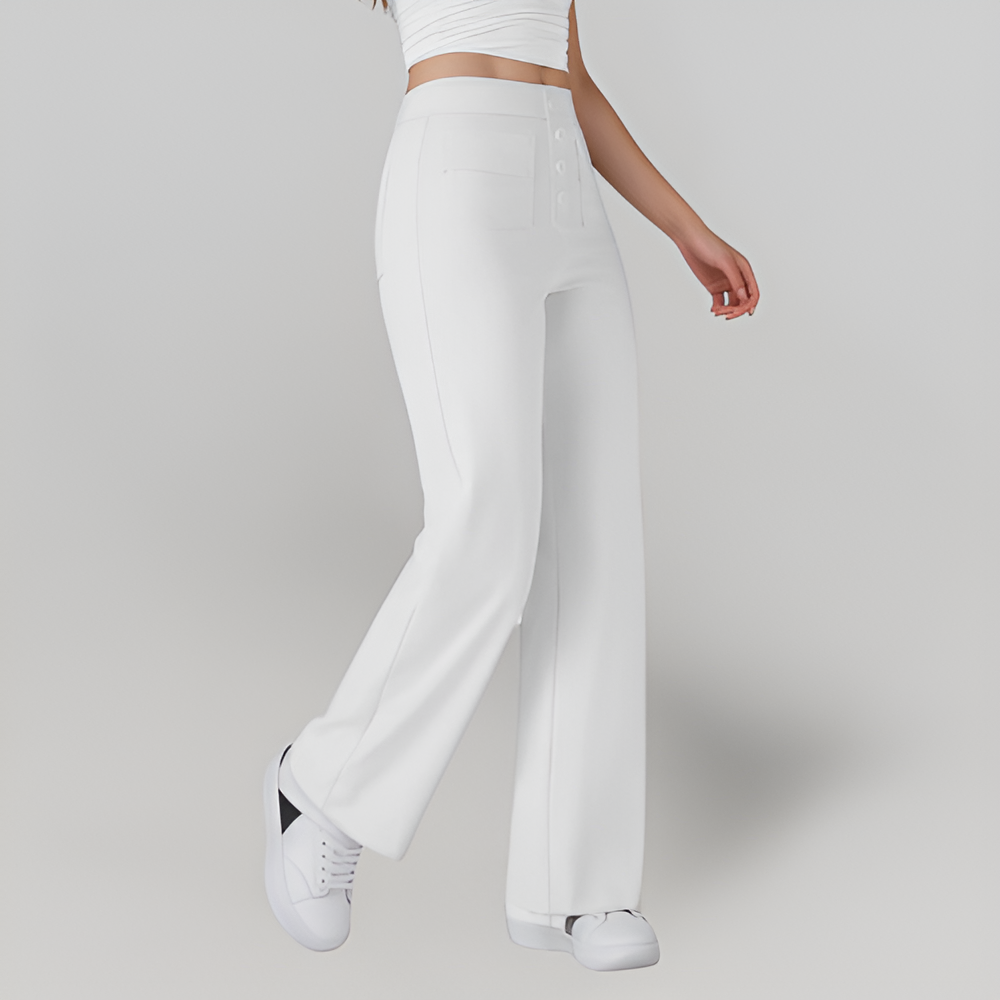 MiaVendi | Women High Waist Stretch Slim Casual Trousers